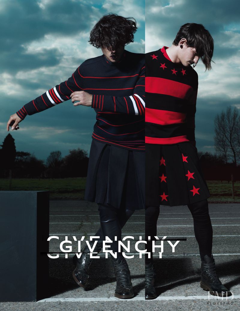 Jarrod Scott featured in  the Givenchy advertisement for Autumn/Winter 2012