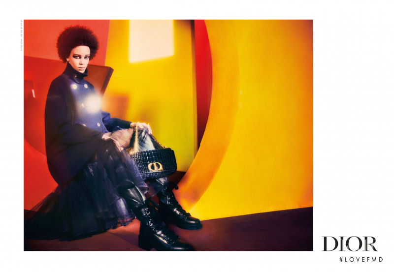 Essoye Mombot featured in  the Christian Dior advertisement for Autumn/Winter 2021