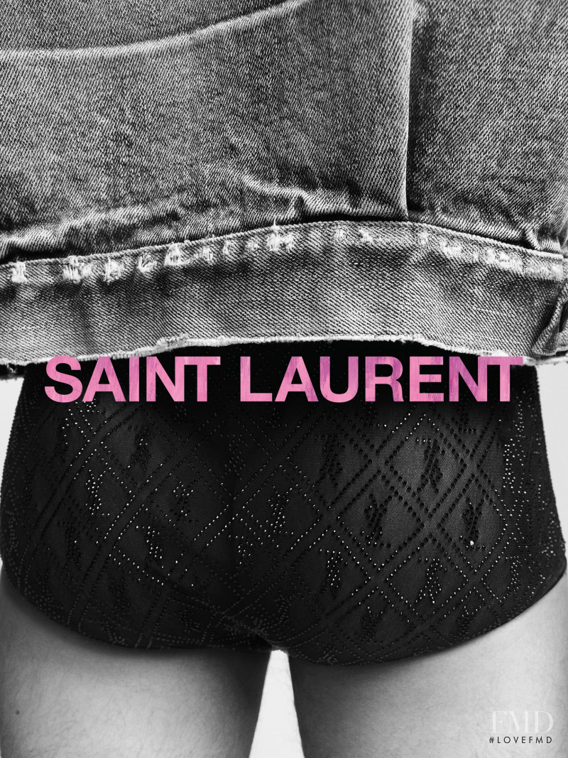 Hailey Baldwin Bieber featured in  the Saint Laurent Denim advertisement for Autumn/Winter 2021