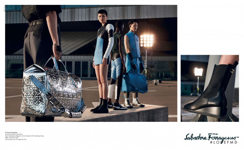 Amar Akway featured in  the Salvatore Ferragamo advertisement for Autumn/Winter 2021