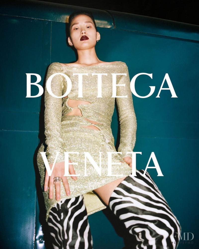 Yoonmi Sun featured in  the Bottega Veneta advertisement for Autumn/Winter 2021