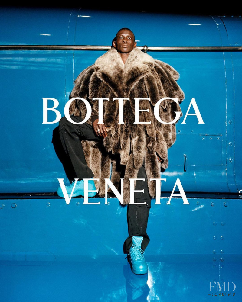 Fernando Cabral featured in  the Bottega Veneta advertisement for Autumn/Winter 2021