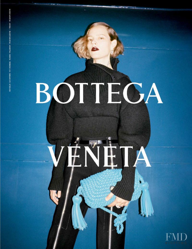 Freja Beha Erichsen featured in  the Bottega Veneta advertisement for Autumn/Winter 2021