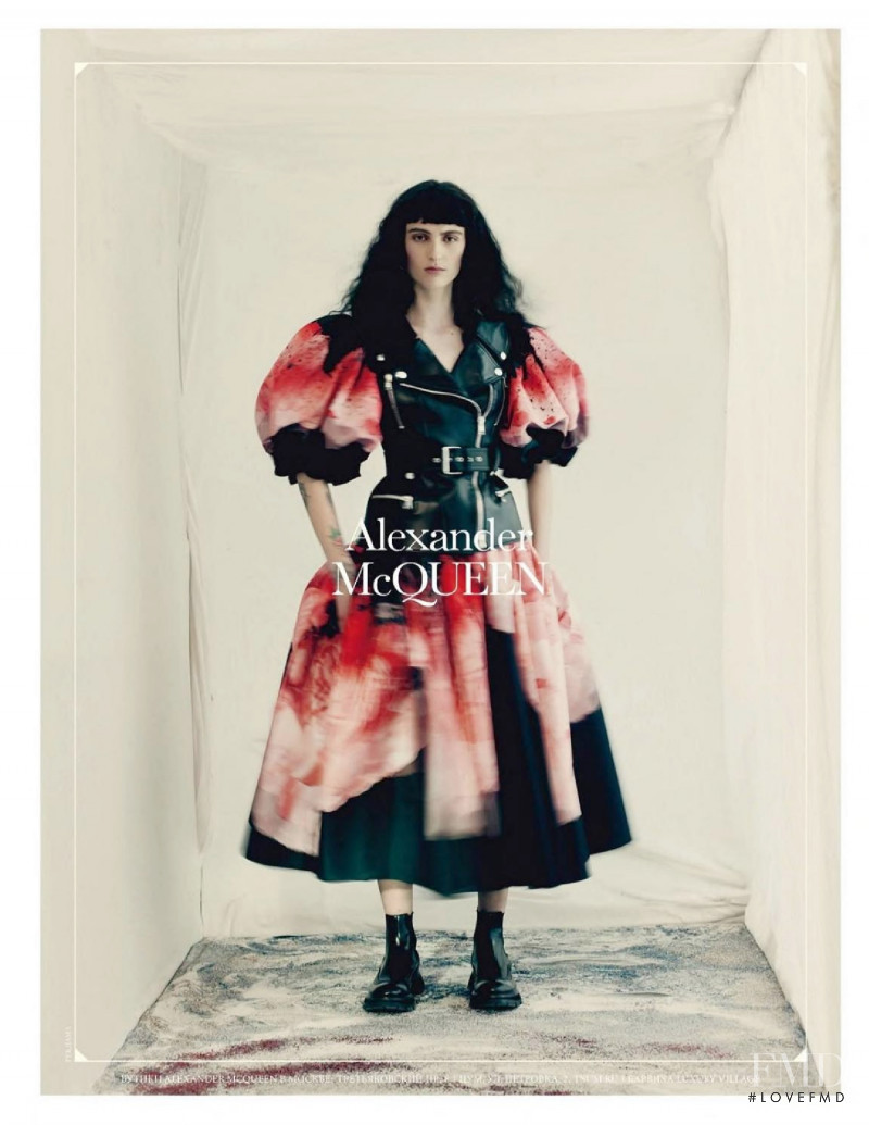 Wanessa Milhomem featured in  the Alexander McQueen advertisement for Autumn/Winter 2021