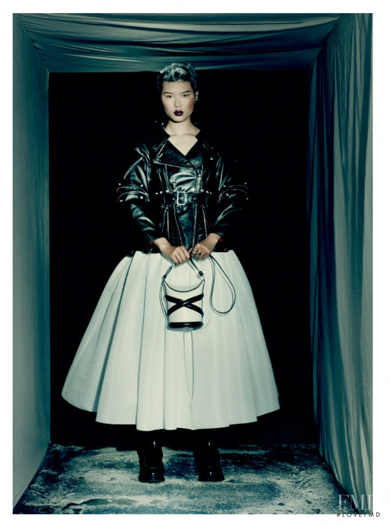 Kayako Higuchi featured in  the Alexander McQueen advertisement for Autumn/Winter 2021