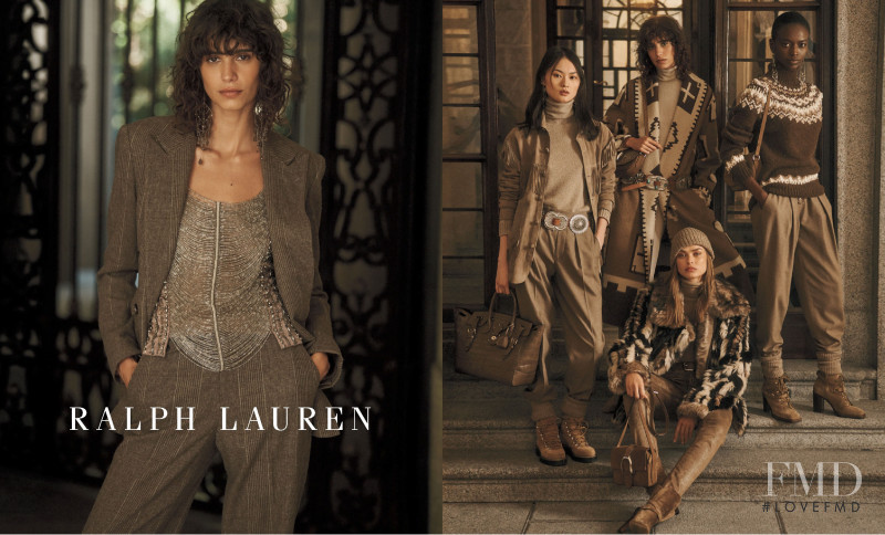 Mica Arganaraz featured in  the Ralph Lauren advertisement for Autumn/Winter 2021