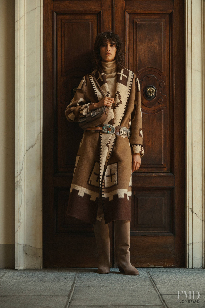 Mica Arganaraz featured in  the Ralph Lauren advertisement for Autumn/Winter 2021