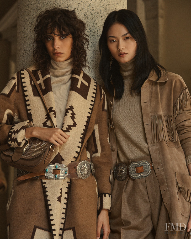 Mica Arganaraz featured in  the Ralph Lauren advertisement for Autumn/Winter 2021