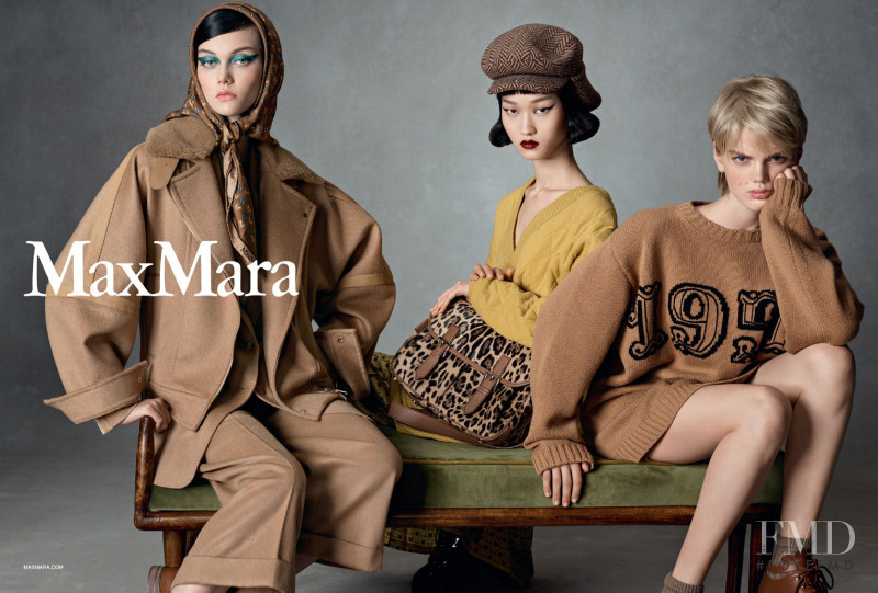 Sofia Steinberg featured in  the Max Mara advertisement for Autumn/Winter 2021