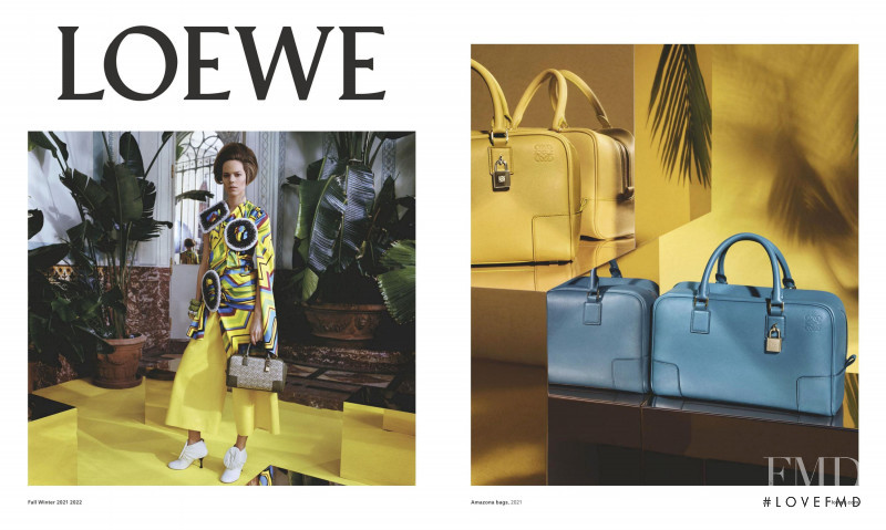 Freja Beha Erichsen featured in  the Loewe advertisement for Autumn/Winter 2021