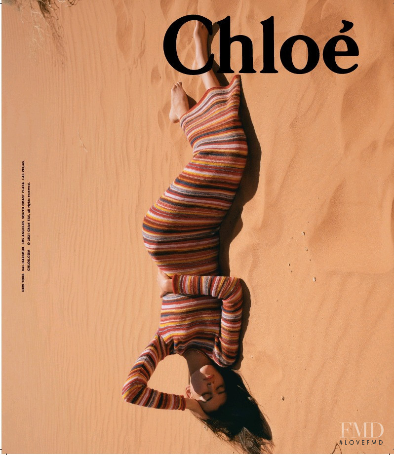 Celeste Romero featured in  the Chloe advertisement for Autumn/Winter 2021