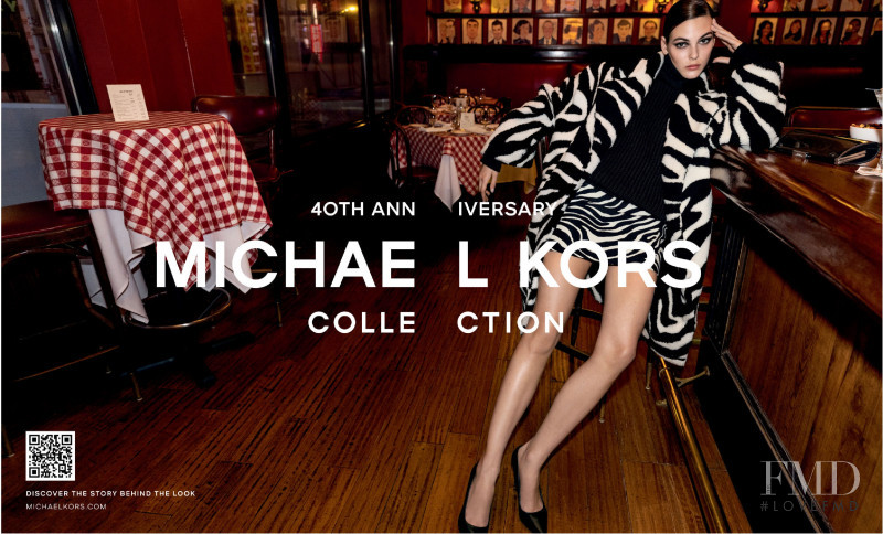 Vittoria Ceretti featured in  the Michael Kors Collection advertisement for Autumn/Winter 2021
