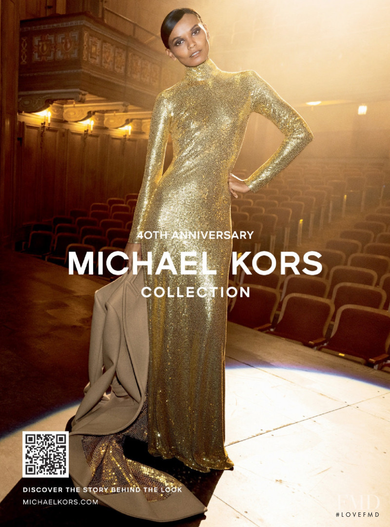 Liya Kebede featured in  the Michael Kors Collection advertisement for Autumn/Winter 2021