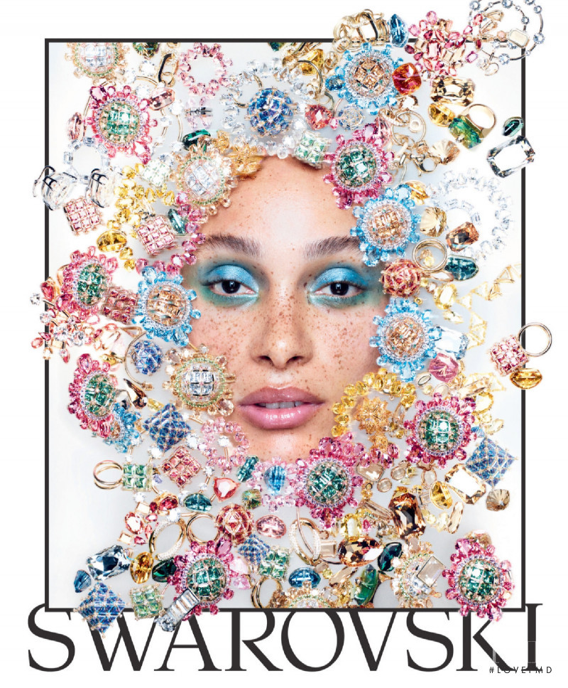 Adwoa Aboah featured in  the Swarovski advertisement for Autumn/Winter 2021