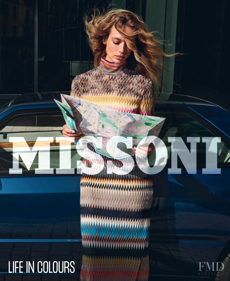 Hannah Ferguson featured in  the Missoni advertisement for Autumn/Winter 2021