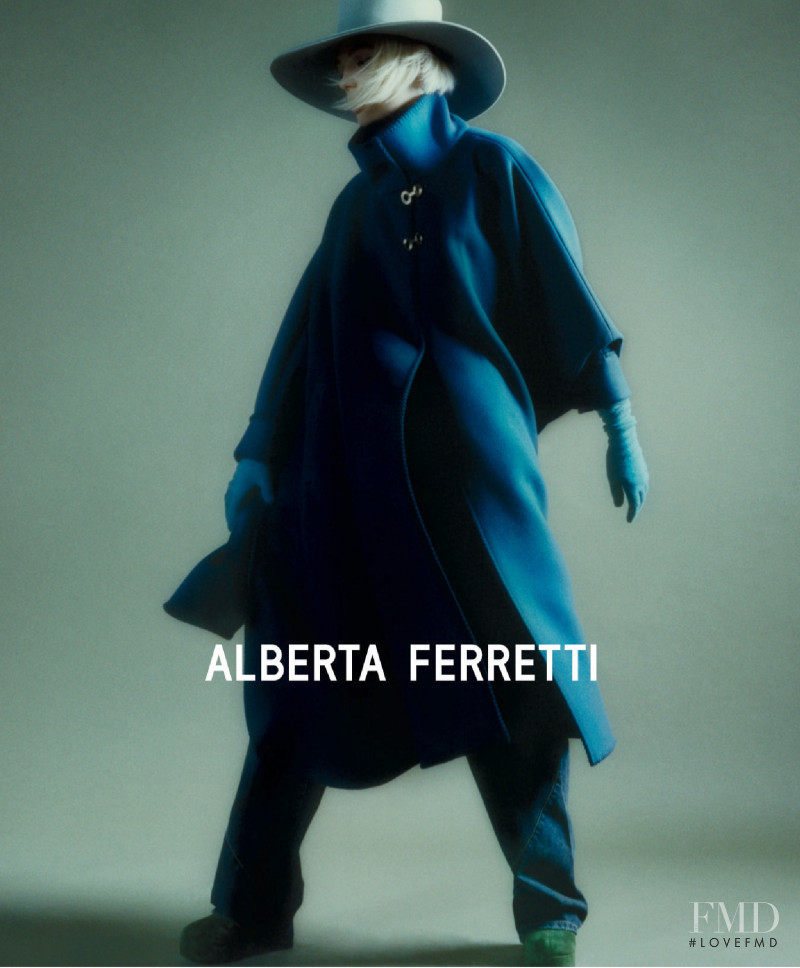 Fran Summers featured in  the Alberta Ferretti advertisement for Autumn/Winter 2021