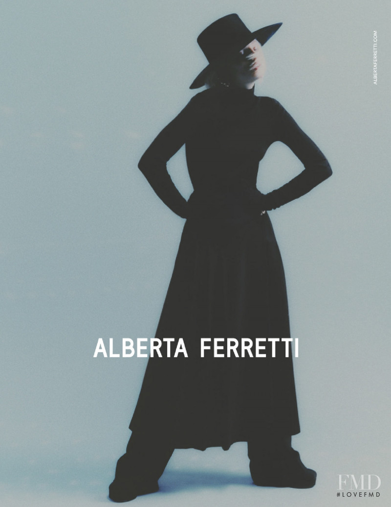 Fran Summers featured in  the Alberta Ferretti advertisement for Autumn/Winter 2021