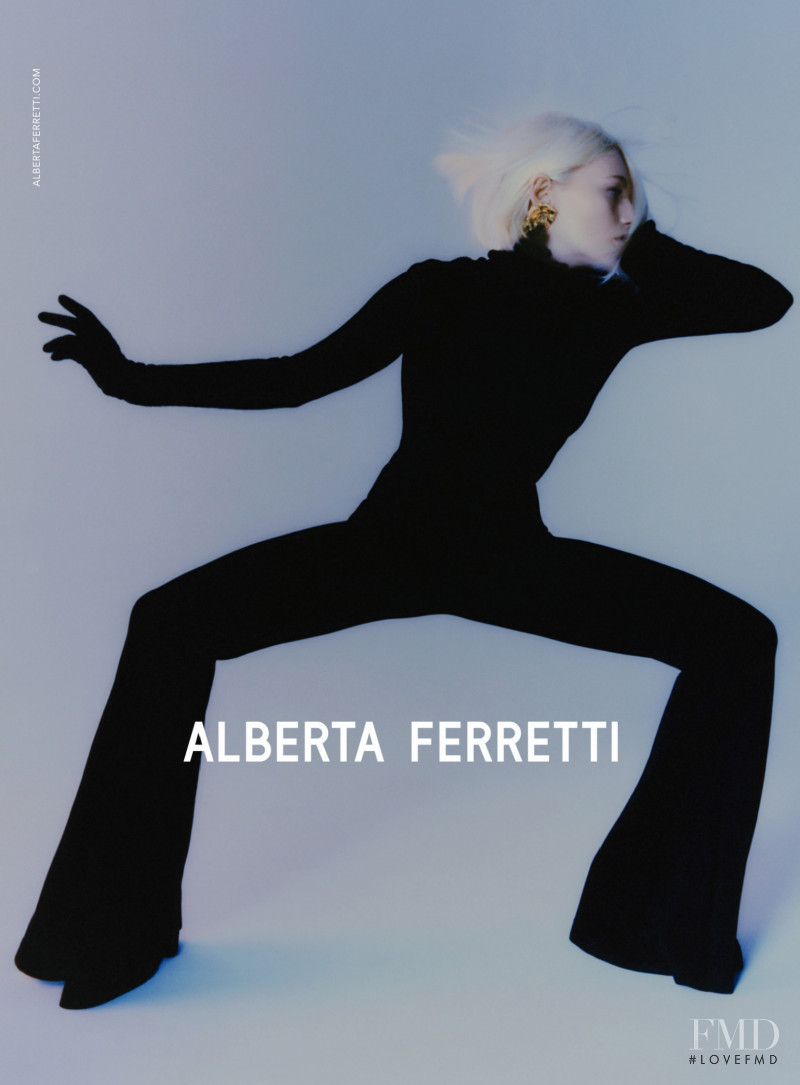 Fran Summers featured in  the Alberta Ferretti advertisement for Autumn/Winter 2021