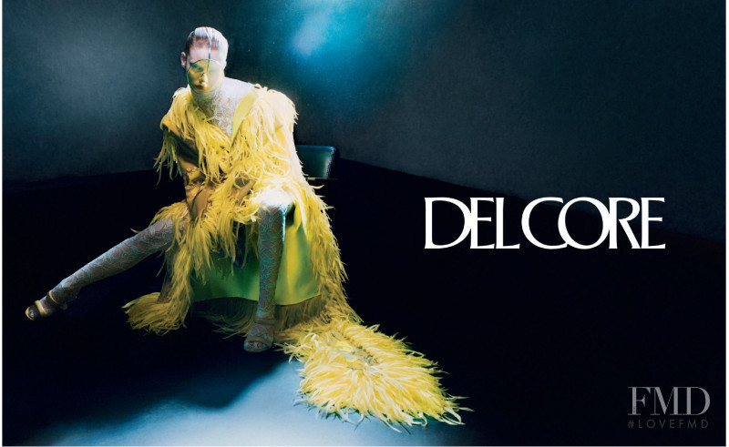 Alyda Grace Carder featured in  the Del Core advertisement for Autumn/Winter 2021