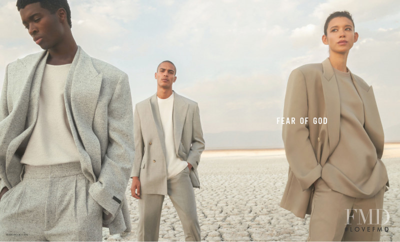 Alton Mason featured in  the Fear Of God advertisement for Autumn/Winter 2021