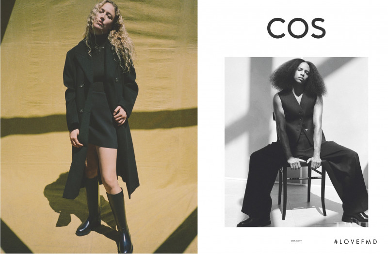 Raquel Zimmermann featured in  the Cos Sweden advertisement for Autumn/Winter 2021