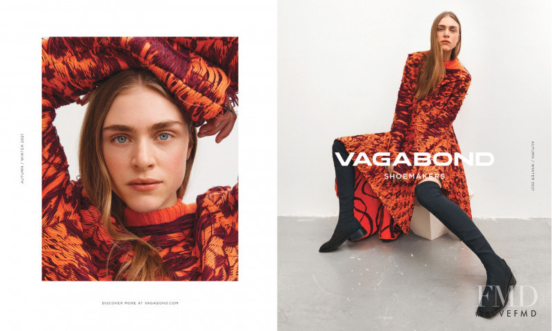 Hedvig Palm featured in  the Vagabond advertisement for Autumn/Winter 2021