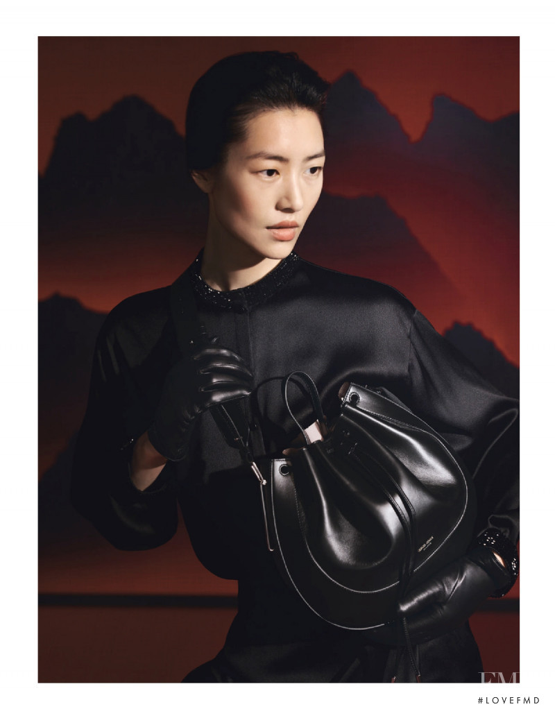 Liu Wen featured in  the Giorgio Armani advertisement for Autumn/Winter 2021