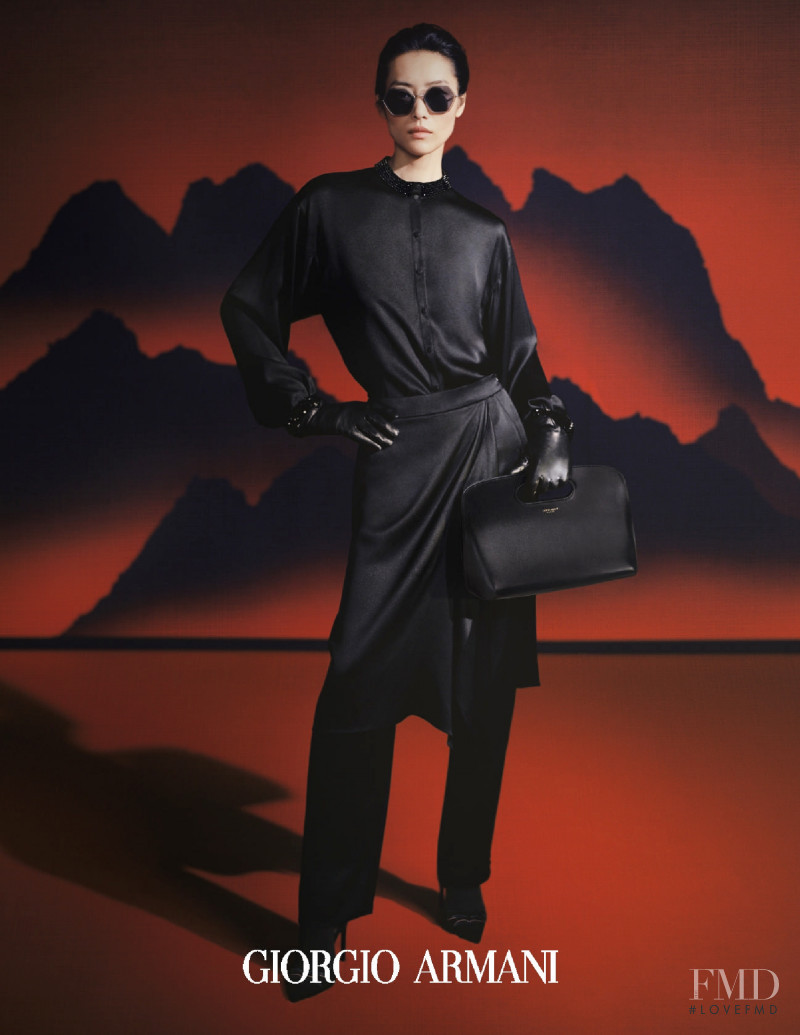 Liu Wen featured in  the Giorgio Armani advertisement for Autumn/Winter 2021