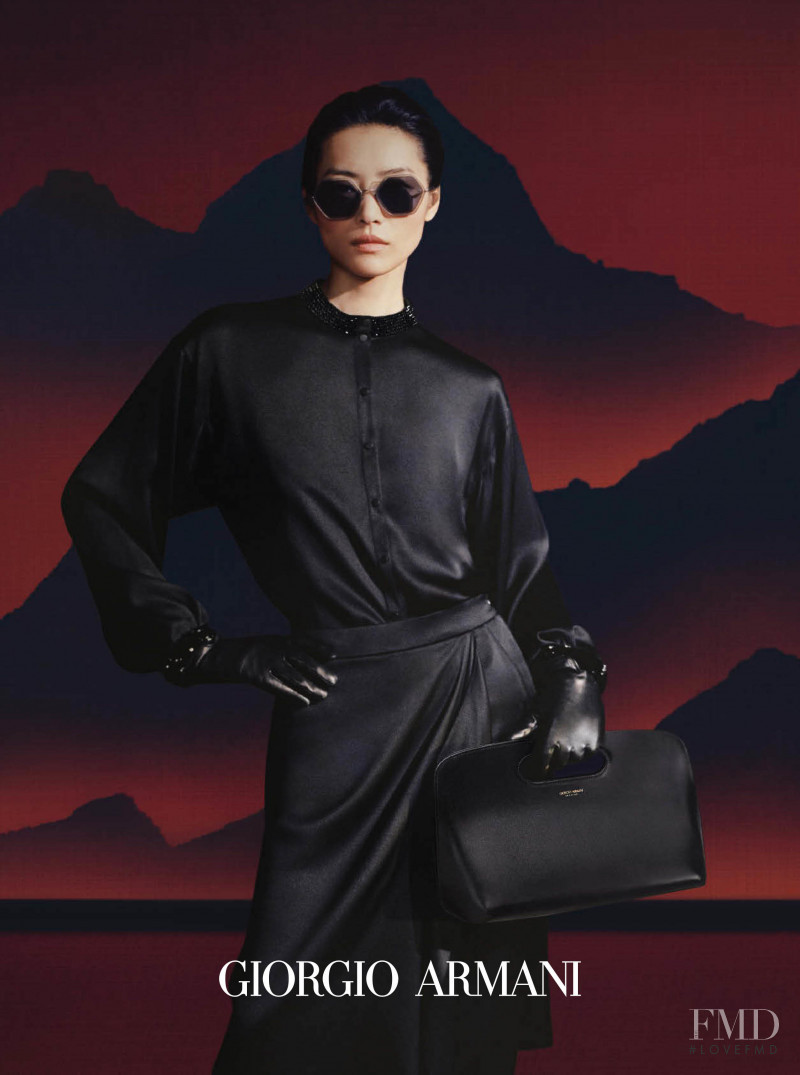 Liu Wen featured in  the Giorgio Armani advertisement for Autumn/Winter 2021