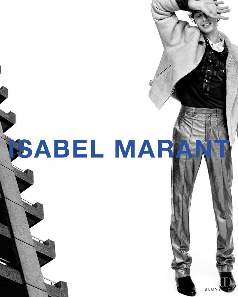 Leon Dame featured in  the Isabel Marant advertisement for Autumn/Winter 2021