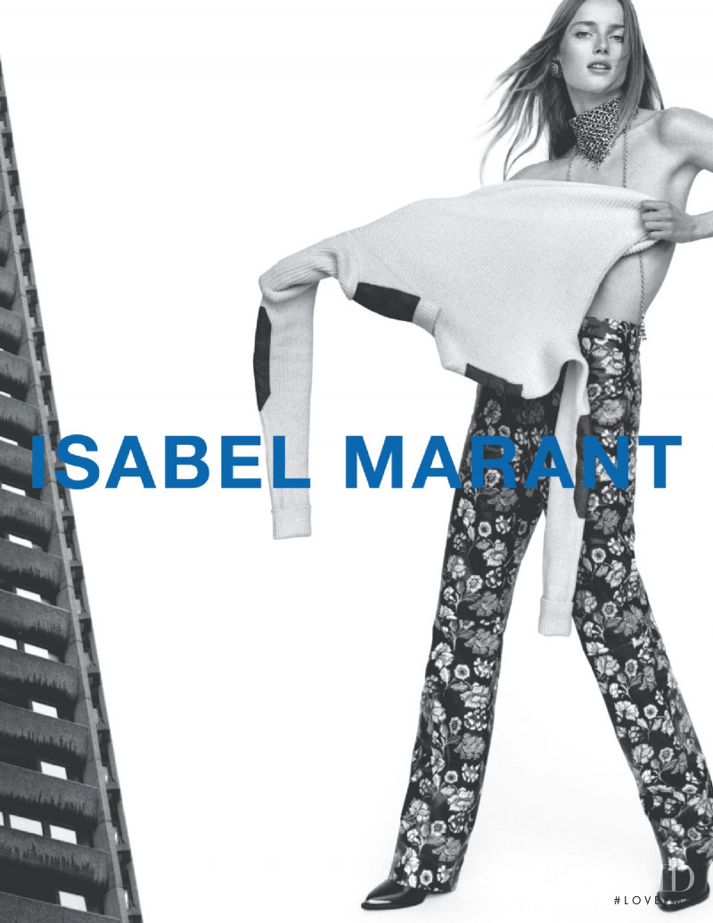Rianne Van Rompaey featured in  the Isabel Marant advertisement for Autumn/Winter 2021