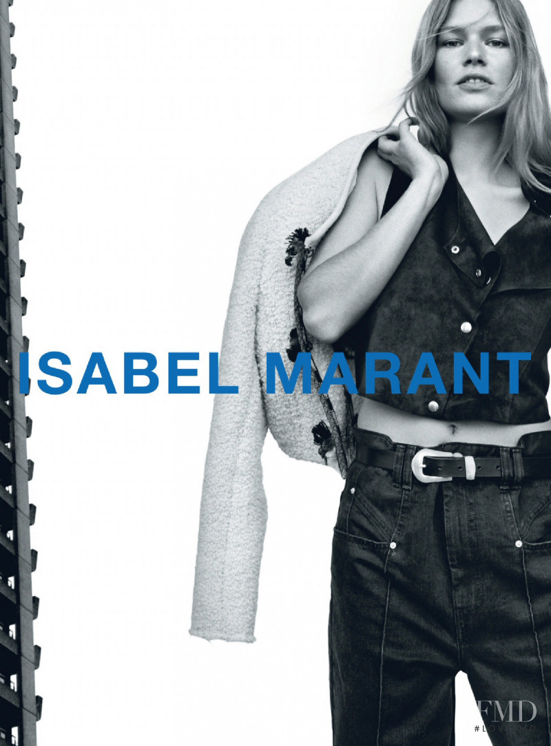 Anna Ewers featured in  the Isabel Marant advertisement for Autumn/Winter 2021