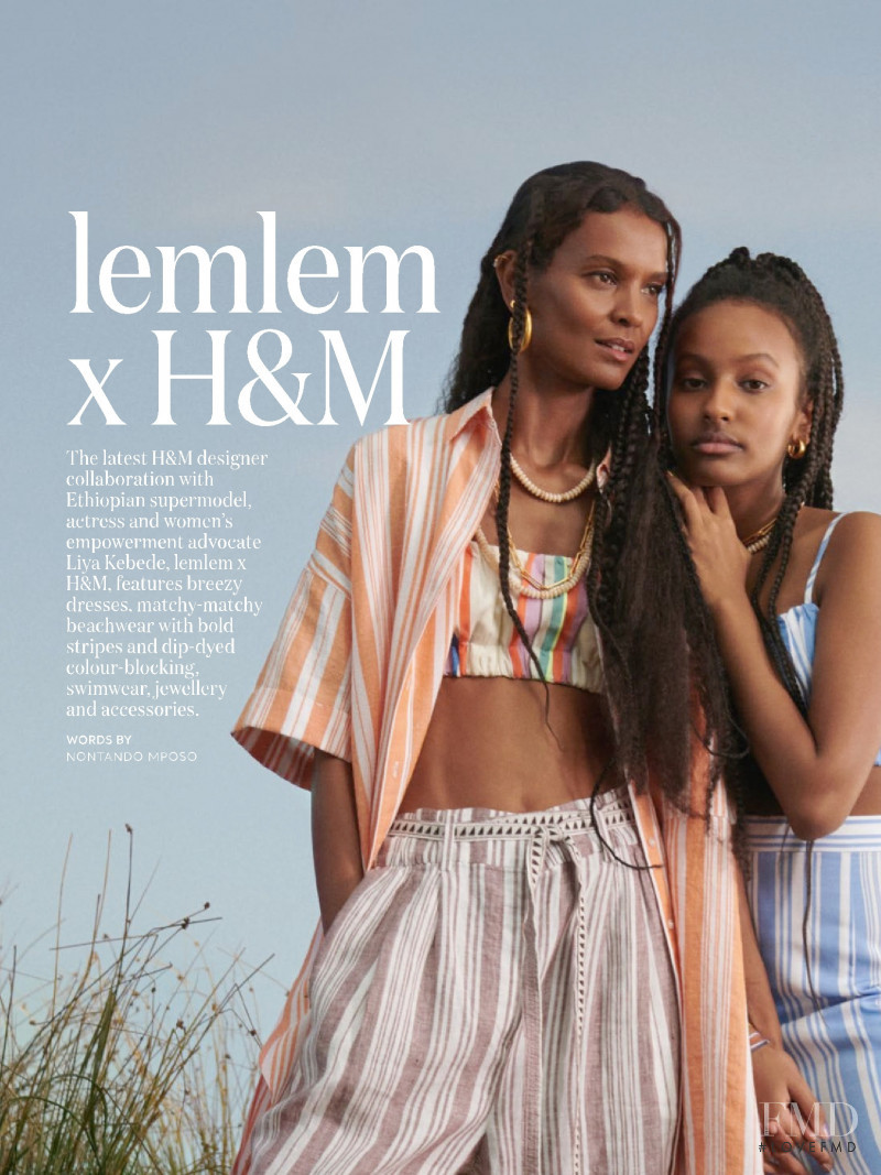 Liya Kebede featured in  the H&M advertisement for Autumn/Winter 2021