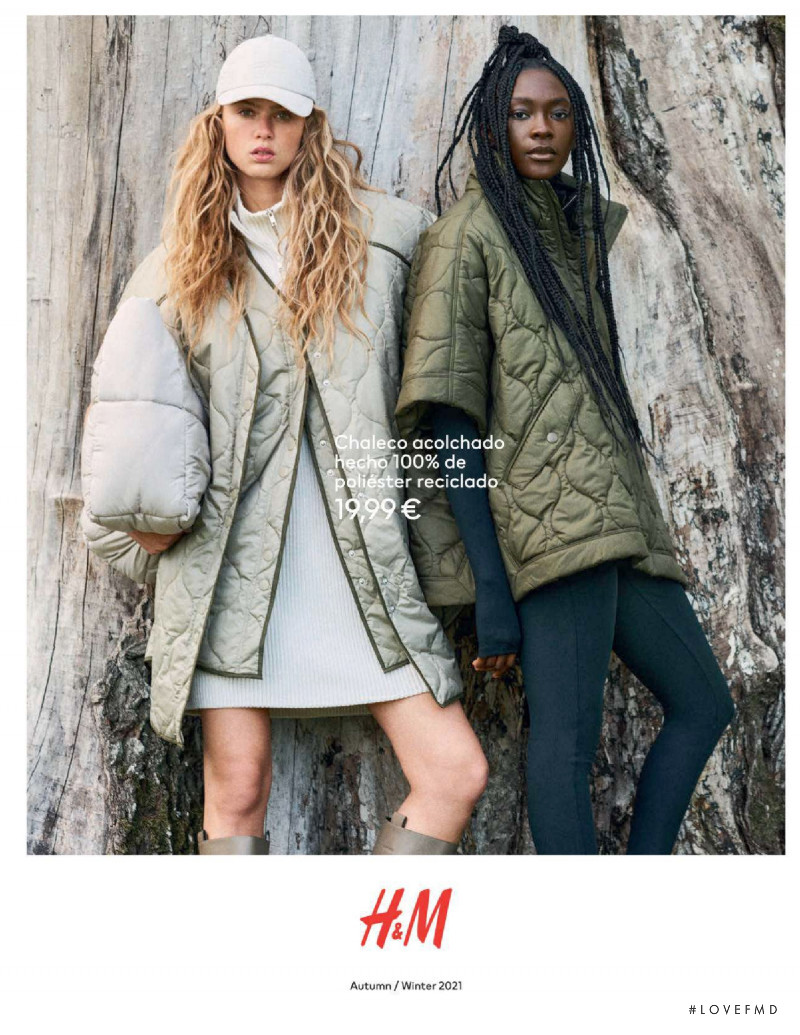 Olivia Vinten featured in  the H&M advertisement for Autumn/Winter 2021