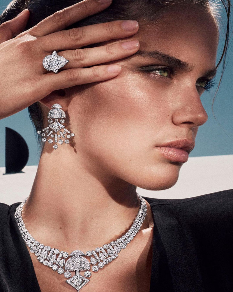 Sara Sampaio featured in  the Graff Diamonds advertisement for Autumn/Winter 2021