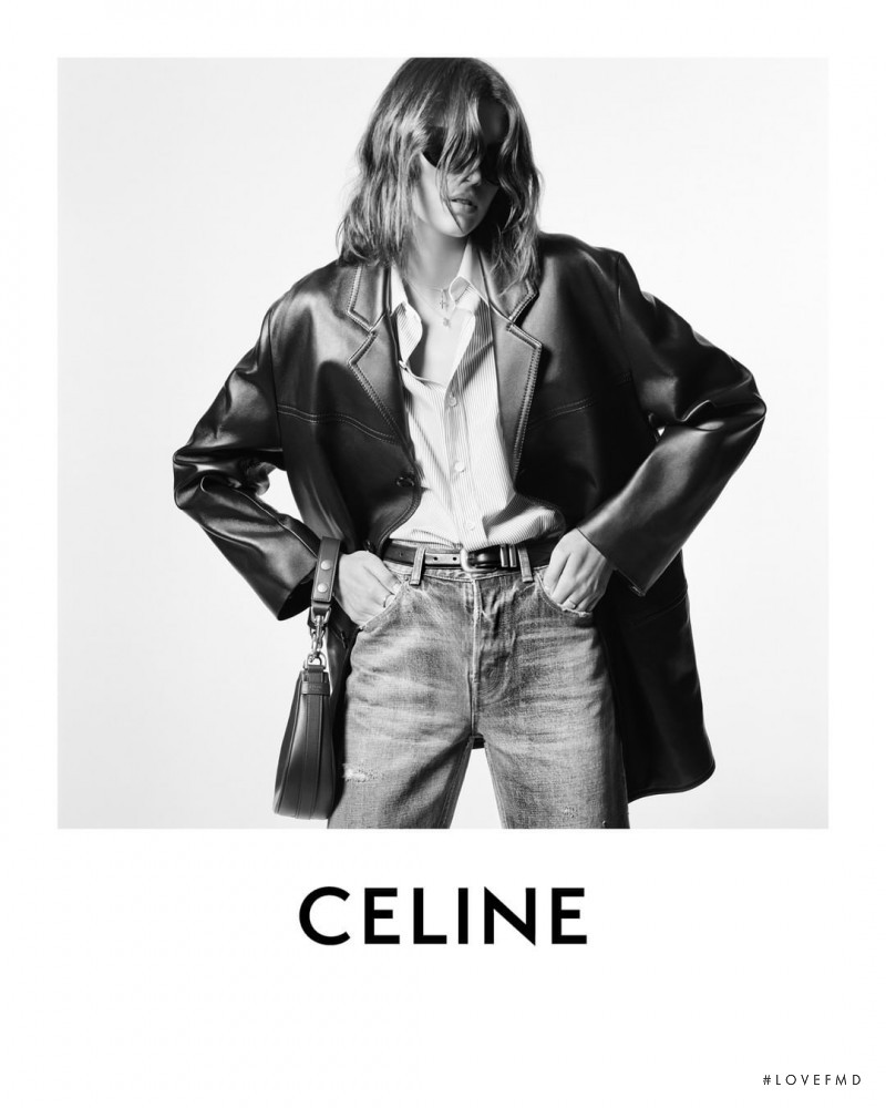 Kaia Gerber featured in  the Celine advertisement for Autumn/Winter 2021