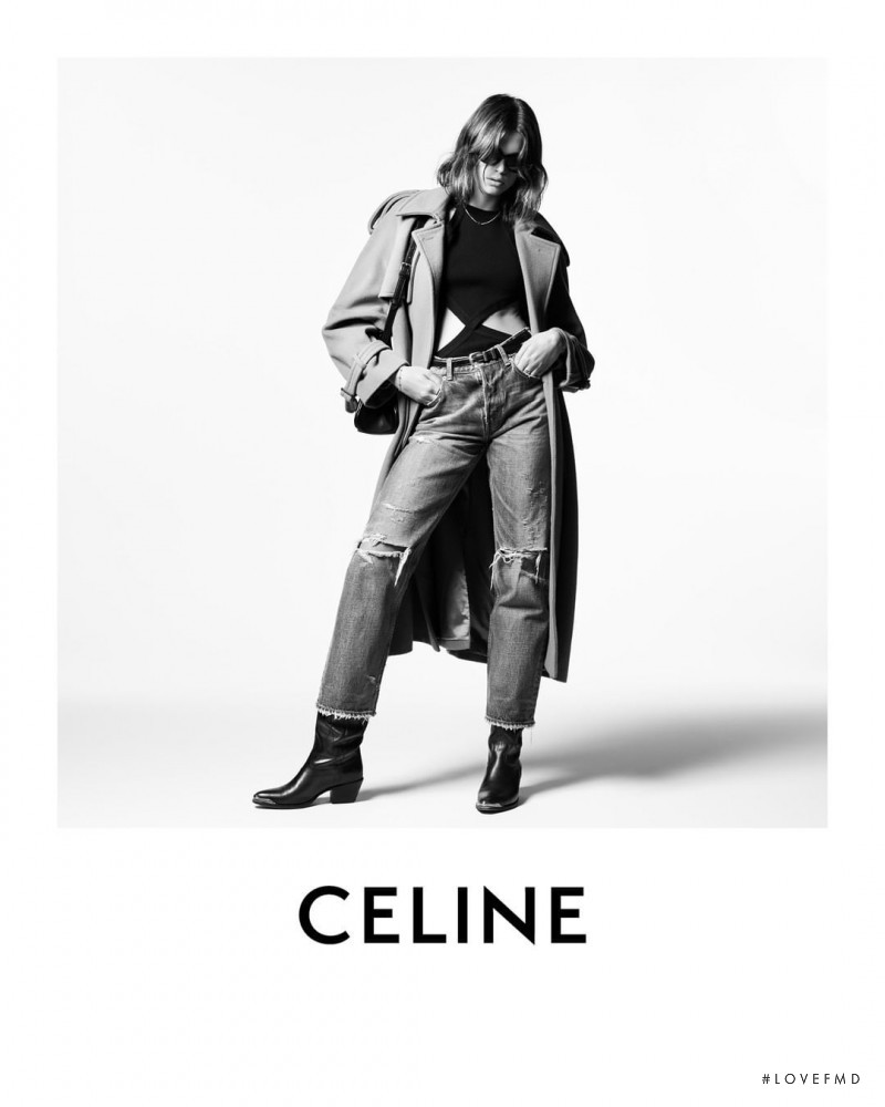 Kaia Gerber featured in  the Celine advertisement for Autumn/Winter 2021