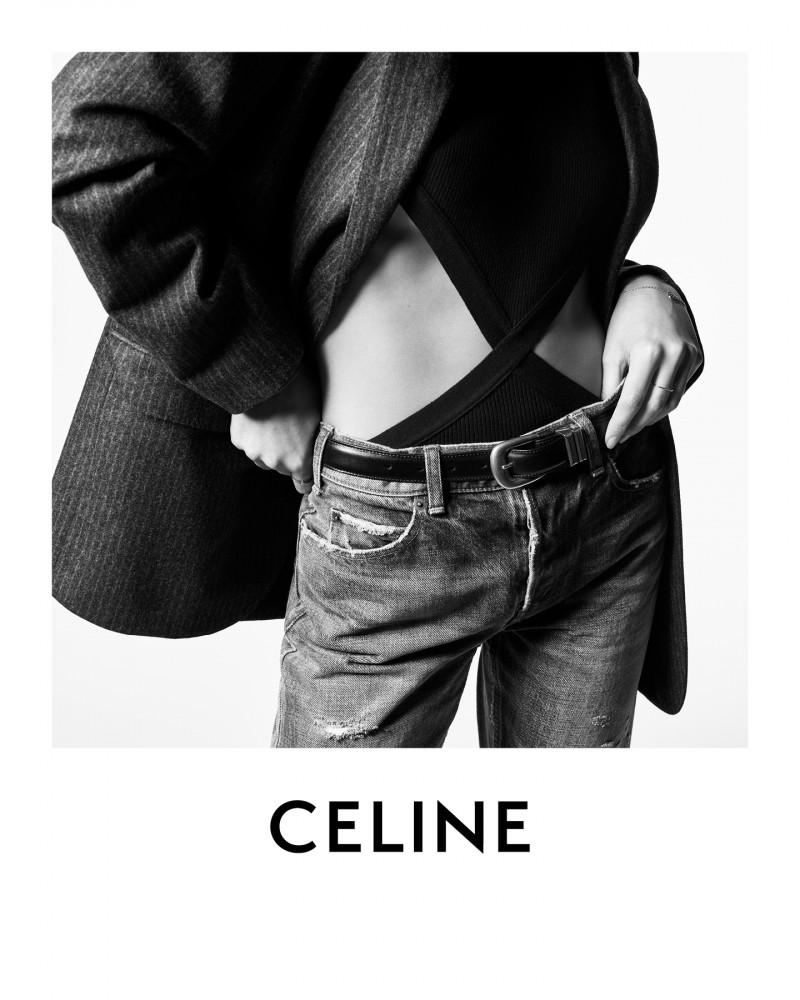 Kaia Gerber featured in  the Celine advertisement for Autumn/Winter 2021