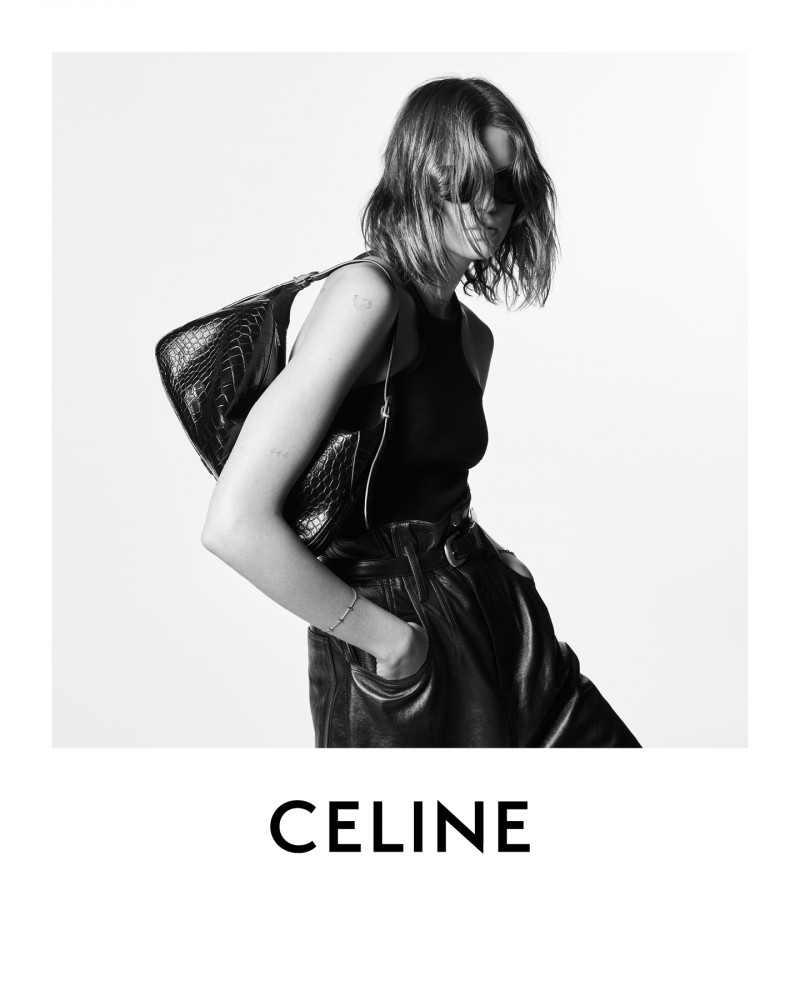 Kaia Gerber featured in  the Celine advertisement for Autumn/Winter 2021