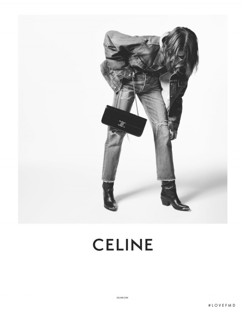 Kaia Gerber featured in  the Celine advertisement for Autumn/Winter 2021