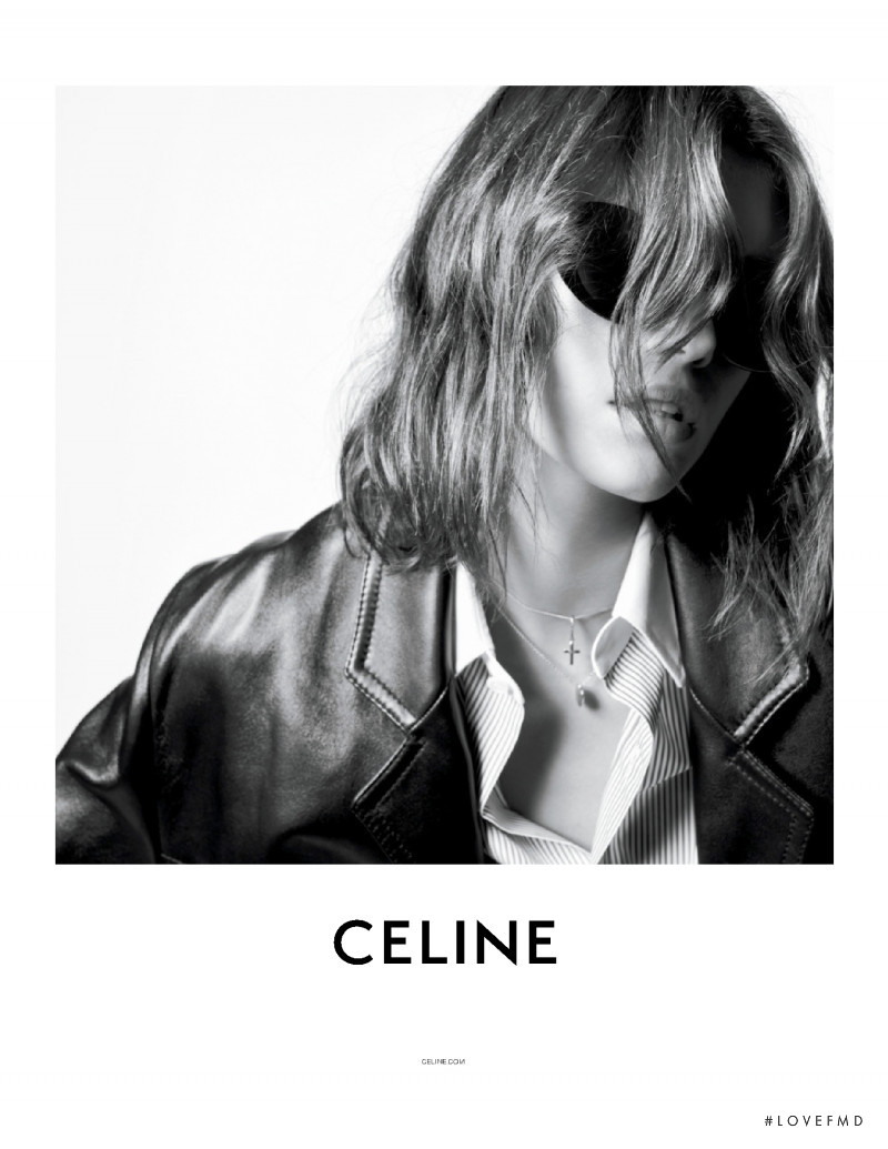 Kaia Gerber featured in  the Celine advertisement for Autumn/Winter 2021