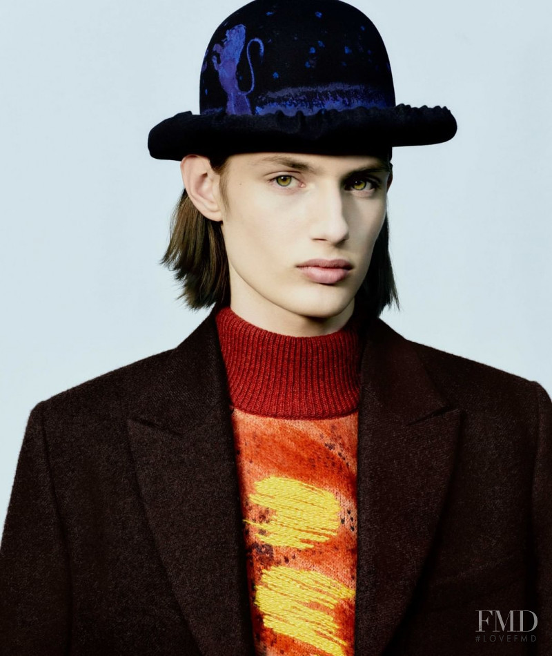 Thatcher Thornton featured in  the Dior Homme advertisement for Autumn/Winter 2021