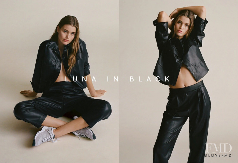 Luna Bijl featured in  the Mango lookbook for Spring/Summer 2021