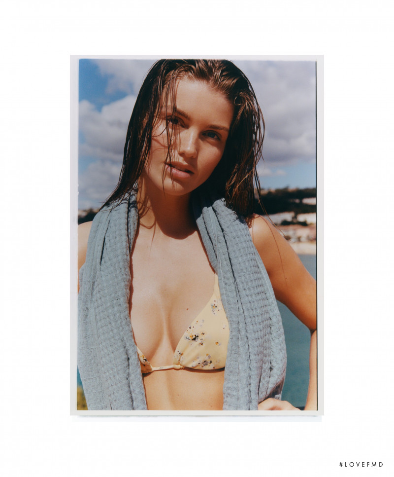 Luna Bijl featured in  the Oysho Mediterranean Summer lookbook for Autumn/Winter 2021