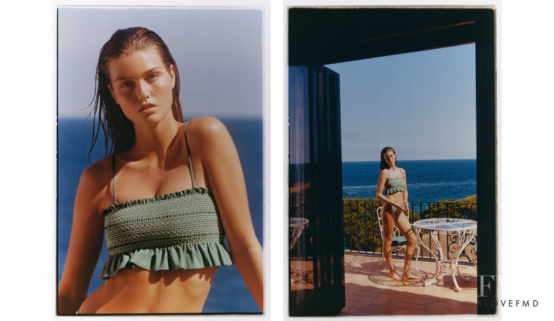 Luna Bijl featured in  the Oysho Mediterranean Summer lookbook for Autumn/Winter 2021