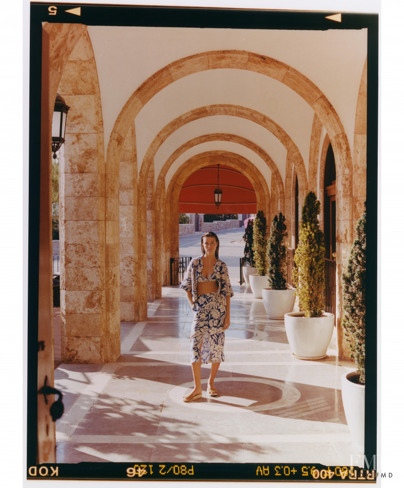 Luna Bijl featured in  the Oysho Mediterranean Summer lookbook for Autumn/Winter 2021