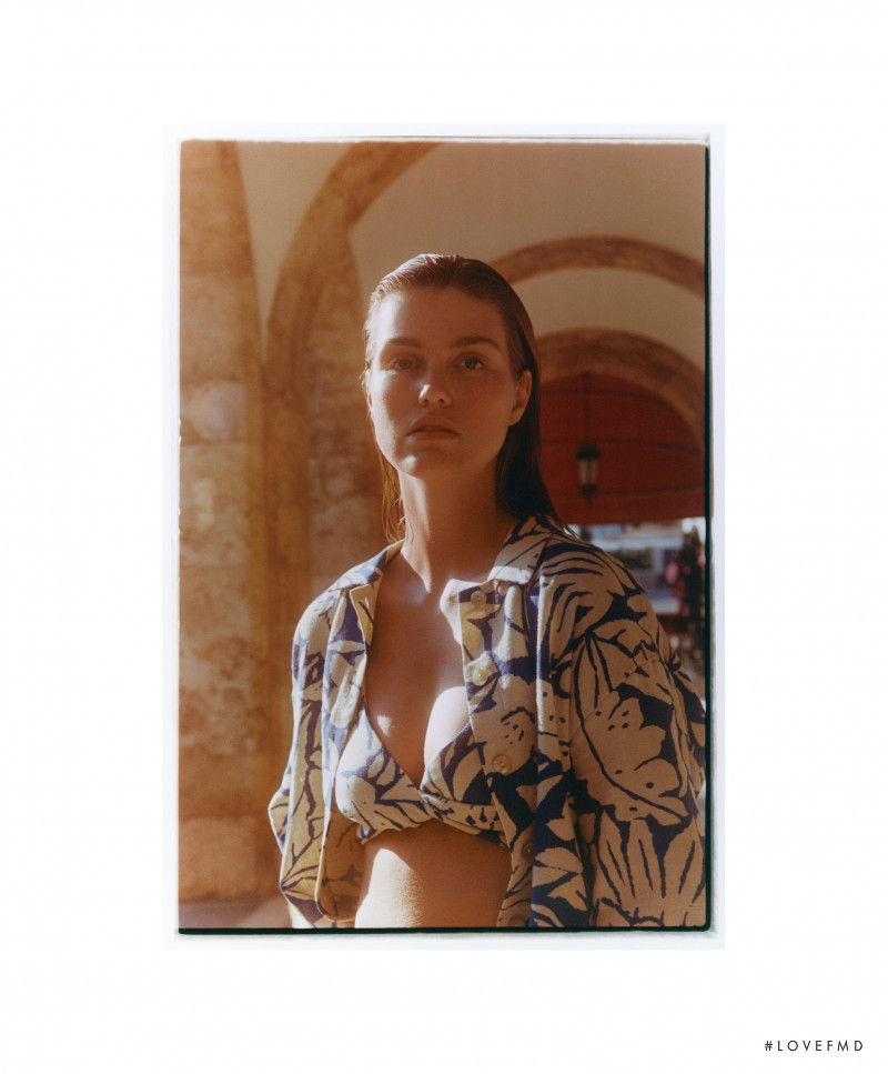 Luna Bijl featured in  the Oysho Mediterranean Summer lookbook for Autumn/Winter 2021