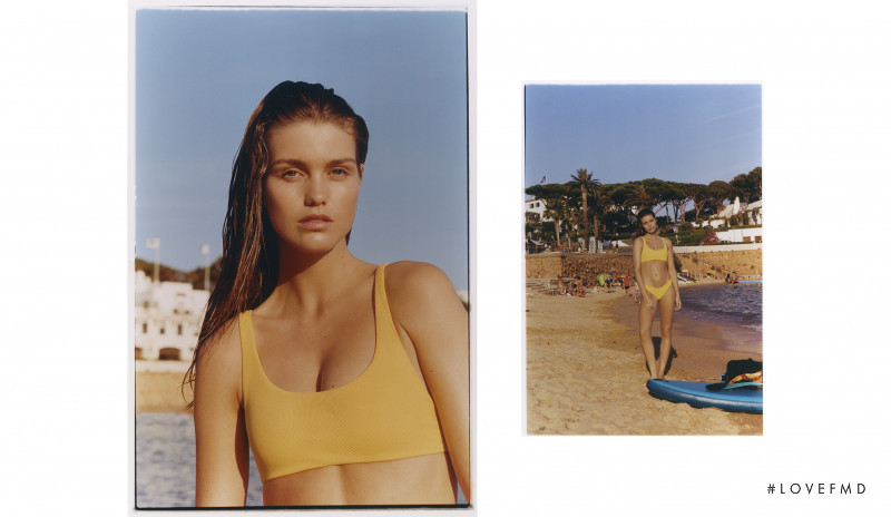 Luna Bijl featured in  the Oysho Mediterranean Summer lookbook for Autumn/Winter 2021