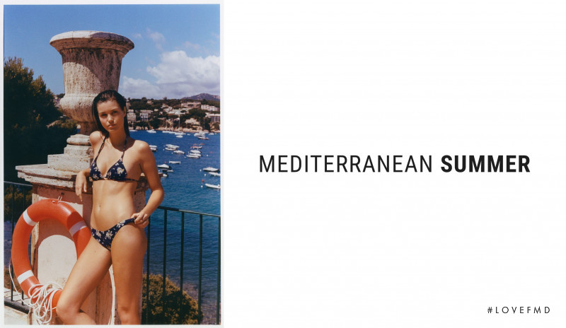 Luna Bijl featured in  the Oysho Mediterranean Summer lookbook for Autumn/Winter 2021