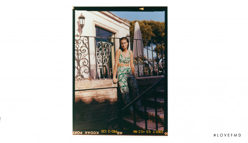 Luna Bijl featured in  the Oysho Mediterranean Summer lookbook for Autumn/Winter 2021